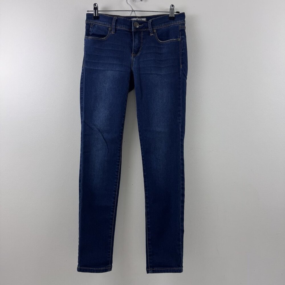 FREE PEOPLE Womens Dark Blue Wash Straight Leg Jeans Size 25